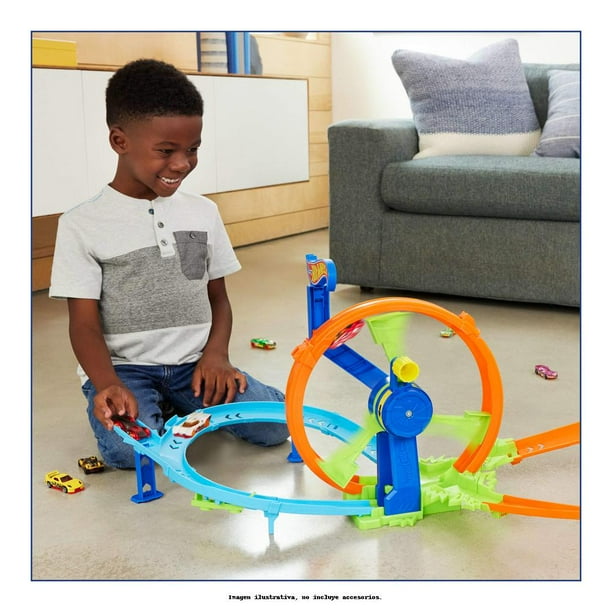 Pista de Juguete Hot Wheels Action Desafío Turbina de Acción