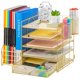 thumbnail image 1 of Organizador de escritorio Marbrasse Rose Gold con archivador de 5 niveles, 1 of 6