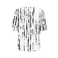 thumbnail image 4 of T-Shirt for Women Geometric Vertical Stripe V Neck Short Sleeve Loose Fit Modern Graphic Casual Fashion Tee Top, 4 of 5