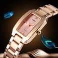 thumbnail image 3 of Square Watches for Women, Women's Wristwatches, Ladies Waterproof Stainless Steel Analog Small Dainty Gold Watch for Women, 3 of 9