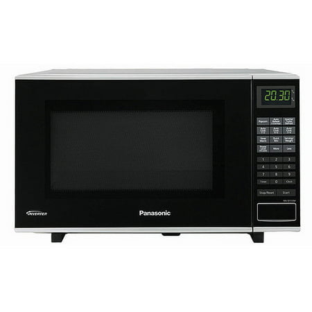 Panasonic 1.0-cu ft Flat and Wide Countertop Microwave, Silver
