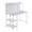 White , White, variant on Geo Shelf Contemporary Office Desk In Black Steel And Natural Wood