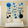 thumbnail image 4 of Solid Circle Love Life Laugh Wall Sticker, 4 of 5