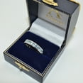 thumbnail image 4 of Aquamarine Channel-Set Eternity Ring Band 14k White Gold (1.08ct), 4 of 4