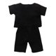 thumbnail image 3 of Traje de pantalón negro Zulema Ropa deportiva para muñeca americana 18 pulgadas, 3 of 8