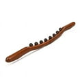 thumbnail image 3 of Hibalala New 8 Beads Gua Sha Massage Stick Carbonized Wood Back Body Meridian Scrapping Therapy Wand Muscle Relaxing Acupuncture Massager, 3 of 4