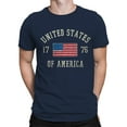 thumbnail image 2 of Vintage USA Flag 1776 Men's T-shirt, 2 of 3