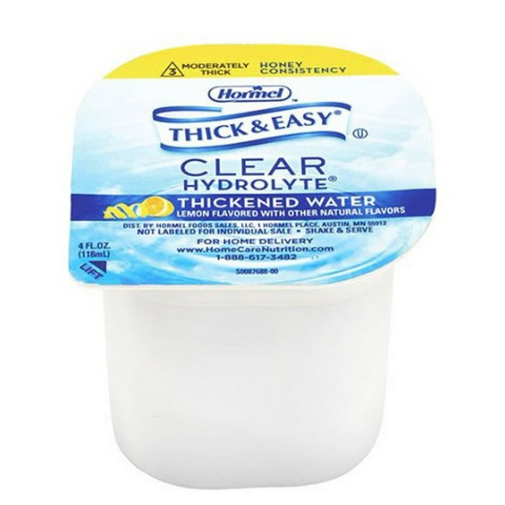 Hormel Food Sales Thickened Water Thick & Easy Hydrolyte 4 oz. Portion