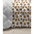 thumbnail image 3 of Dog Down Alternative Comforter, Colorful Little Paws Steps Art Cartoon Unusual Traces Design, Microfiber Quilt for All Season, 5 Sizes, Purple Blue Green, by Ambesonne, 3 of 3