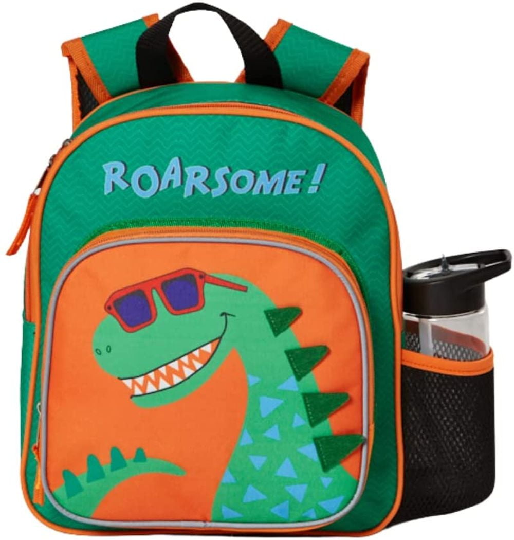 Ralme Boys Dinosaur Toddler Mini Backpack with Water Bottle 2 Piece Set