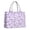 White Purple Butterfly, variant on Large Capacity Tote Bag,White Pink Butterfly Flower Pattern Handbag Fashion Luxury Tote Bag,15.7"x13"x 5.1" Inches,Laptop Compatible