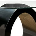 thumbnail image 3 of Benjara Contemporary Tempered Glass Top End Table with O Shape Base, Black, 3 of 5