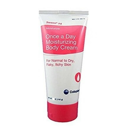 Sween 24 Hand and Body Moisturizer  9 oz. Tube Unscented Cream CHG Compatible  7095 - Case of 12