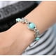 thumbnail image 3 of Pulseras para mujer, regalos para mujer, colgante tallado de turquesa natural, pulsera bohemia para mujer, joyería, pulsera para mujer, 3 of 3