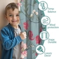 thumbnail image 3 of Blackout Kids Curtains,Pioneer Flower Floral Print Pattern Childrens Insulated Curtains Set Of 2,Bedroom Essentials,Toddler Room Decor 42"x54", 3 of 5