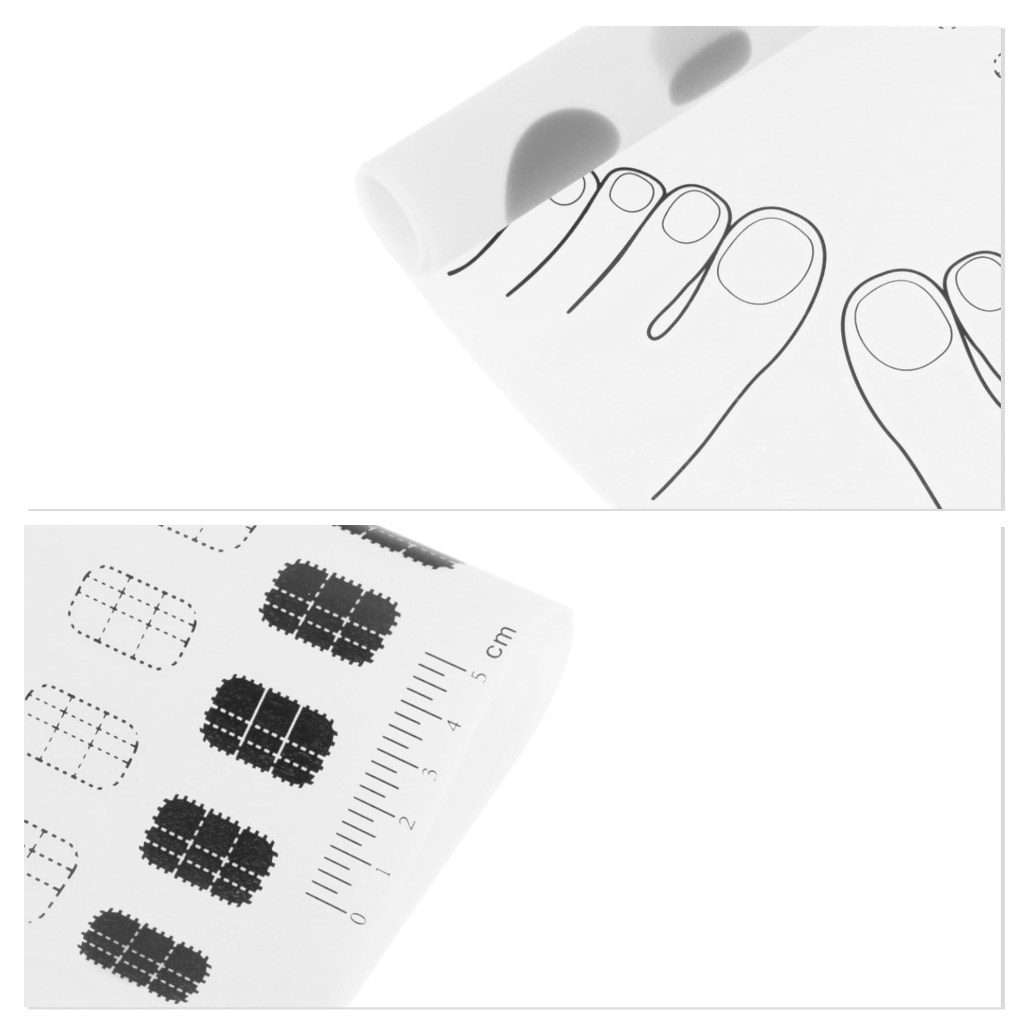 Unique Bargains Foldable Nail Art Stamping Mat 1 Pc White