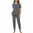 thumbnail image 5 of Felina Womens 3 Piece Pajama Navy Small, 5 of 5