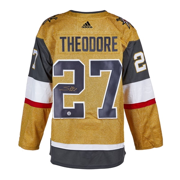 Shea Theodore Vegas Golden Knights Signed Stanley Cup adidas Jersey