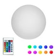 thumbnail image 1 of Novelty Lights 6 Inch RGB Sphere Rechargeable Night Light, Waterproof Mood Lighting with Remote Control, Color-Changing Glow Sphere for Indoor/Outdoor Use, 1 of 8