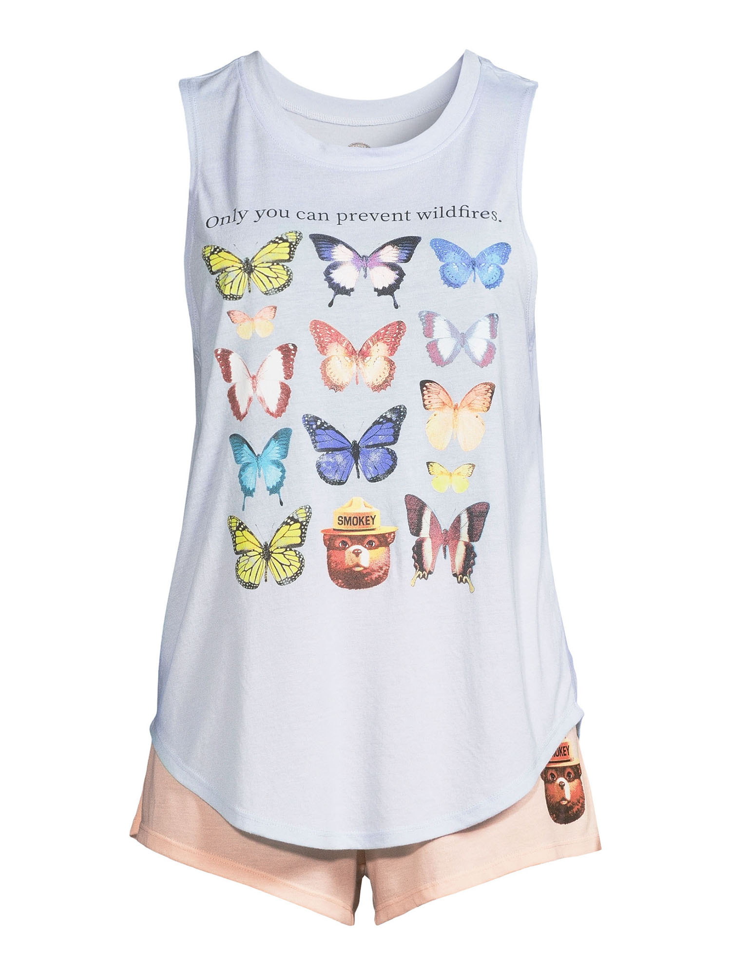 Grayson Social Women's and Women's Plus Graphic Tank Top and Sleep Shorts, 2-Piece Pajama Set