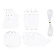 thumbnail image 3 of GUOOL Acrylic Tags with Holes DIY Clear Bunny Chick Egg Carrot Shaped with Ribbon for 12pcs, 3 of 9