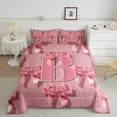 thumbnail image 2 of Castle Fairy Full Size 3-Piece Monogram B Kawaii Bow Comforter Set, 2 of 8