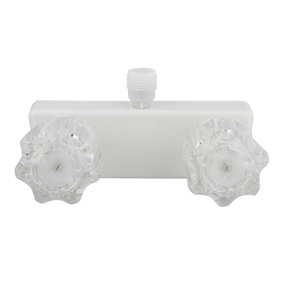 Empire Faucets | Shower Valve Kit – 4” Valve and Vacuum Breaker, Crystal Knobs