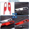 thumbnail image 6 of TINKI Window Lift Switch Cover Compatible with Chevrolet Corvette C8 Stingray 2020-2023, ABS Window Lift Switch Panel Decoration Frame Trim Cover, 6 of 16