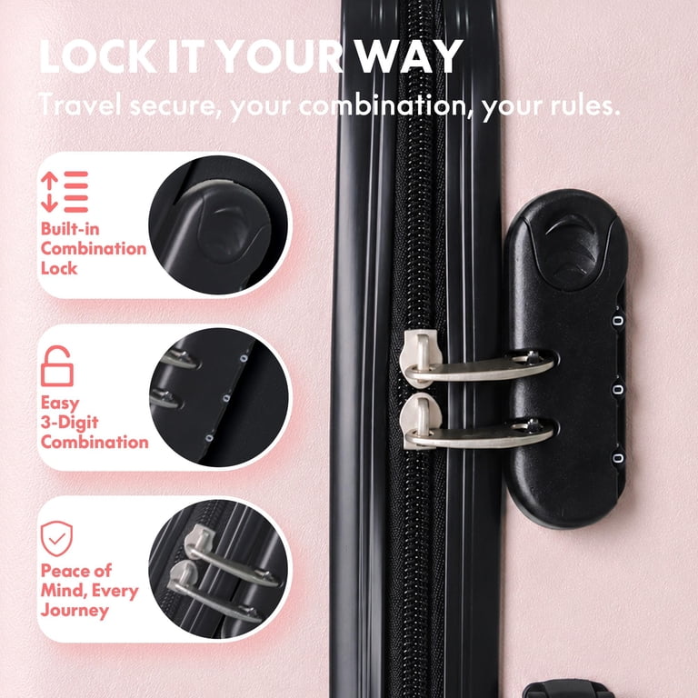 Howcool 3-Piece ABS Hardshell Luggage Set With TSA Lock photo 6