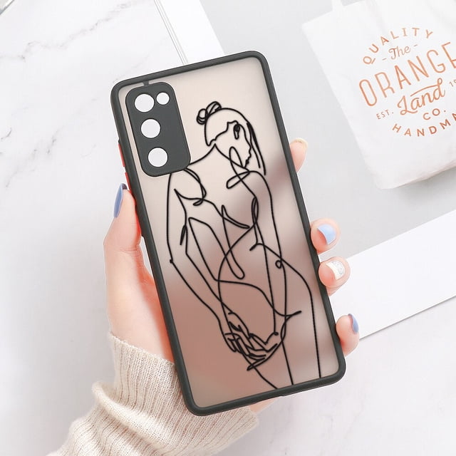 Funda trasera mate dura para Samsung Galaxy S23 Ultra, S22 Plus, S21 FE, S20 FE, S10 Plus, S 23, S23Ultra, protección de lente Fivean unisex