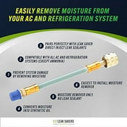 Leak Saver Direct Inject Dry A/C Moisture Remover (No Leak Sealant, Moisture Remover Only) - For Systems Up to 5 Tons - Converts Moisture into Synthetic Oil - Created and Used by HVAC Pros - USA Made