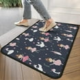 thumbnail image 4 of Dark Blue Ballerina Princess Pattern Door Rugs,Washable Non Slip Door Mats Indoor,Decorative Door Mats,Entry Mat Indoor for Entrance,Bedroom,Kitchen,Bathroom,30"x17", 4 of 6