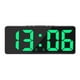 thumbnail image 1 of Reloj despertador electrónico digital, USB, pantalla grande, función de repetición, 2 alarmas regulables. Verde, 1 of 8
