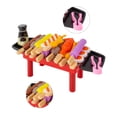 thumbnail image 4 of Juguete de comida para jugar a la barbacoa, 28 piezas de parrilla para barbacoa para niños, juego de parrilla para comida para niños, juguete de parri, 4 of 14