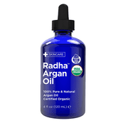 Radha Beauty Moroccan Argan Oil for Hair, Face & Skin - USDA Certified Organic