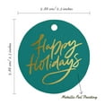 thumbnail image 6 of Inkdotpot Pack Of 50 Real Gold Foil Paper Tags Happy Holiday Favor Hang Tags, 6 of 7