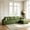 Green, variant on AUU 135-Inch Cloud L-Shape Modular Sectional Sofa with Chaise – Plush Corduroy Fabric, Deep Seat, No Assembly Required for Living Room or Bedroom