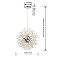 thumbnail image 3 of The Lighting Store Liria 8-Light Chrome Clear Beads Firework Pendant Chandelier, 3 of 5