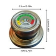 thumbnail image 3 of Professional Stainless Steel Temperature Gauge Accurate Cooking Thermometers For Pots Pan and Pressure Cooker, 3 of 8