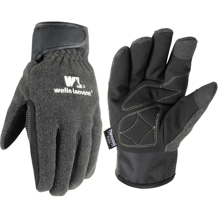 Wells lamont thinsulate insulated fleece back cold weather gloves