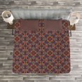 thumbnail image 3 of Ambesonne Colorful Quilted Bedspread Set 3 Pcs, Jumble Stained Glass Art, Queen Size, Multicolor, 3 of 3