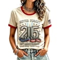 thumbnail image 2 of Never Forget 911 Tshirts Shirts for Women 9/11 25th Anniversary Shirt Patriotic Vintage Memorial Faith Tee Beige L, 2 of 4