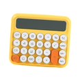 thumbnail image 3 of Portable Desktop Calculator Large Display Big Button 12 digits for Home Yellow Yellow with white, 3 of 8