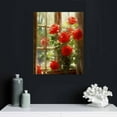 thumbnail image 5 of JRXY  Rustic Farmhouse Wall Decor Rose Flower Painting on Canvas Vintage Country Style Floral Artwork Farm Barn Decoration  16x20 in, 5 of 5