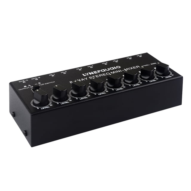 Mixer,8 In 2 Portable Audio 8 No Power Required In 2 Out 2 Out Stereo Channel Rca Portable 8 Channel Stereo No Channel Mer Rca Laoshe B066ni Siuke Audioxer Portablemer Qahm