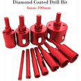 thumbnail image 1 of 1 Uds. 20mm Foret diamant¨¦, Scie-cloche d'accessoires de forets pour verre/carrelage/c¨¦ramique/marbre/porcelaine de coupe, embouts pour Surfaces en Verre carrelage c¨¦ramique et marbre 6- 100mm, 1 of 5