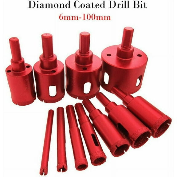 Heavy Duty Diamond Drill Bit Set, Vacuum Brazed Diamond For Multi-purpose Drilling, High Efficiency Heavy Duty Drill Bit Set For Glass, Tile, Ceramic, Marble, Granite (20mm, 1Pcs)