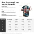 thumbnail image 5 of Fotbe Bubbles Axolotl Fantasy Camisa Estampada de Manga Corta para Hombre, Casual de Verano, Estilo Playero, Sin Arrugas-Large, 5 of 5