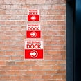 thumbnail image 3 of Square Plus Receiving Dock Right Arrow Wall or Door Sign | Health & Safety Warehouse Business Signage - Medium, 3 of 9