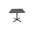 thumbnail image 2 of Whiteline Modern Living DT1679-GRY Table à Manger Pliante Carrée Extérieure Grise en Acier, 2 of 5
